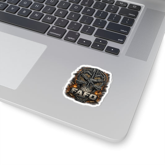 FAFO Gun Skull- Sticker