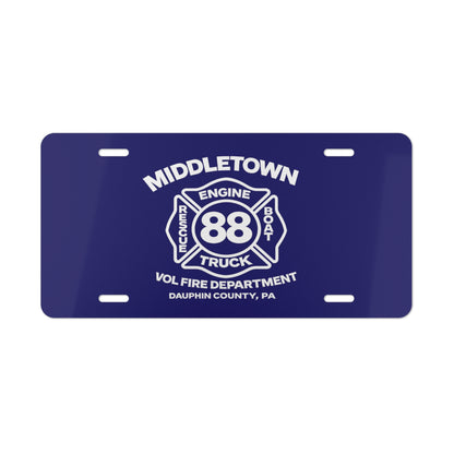 Fire Department Vanity Plate - Middletown Engine 88 Volunteer Fire Dept. License Plate
