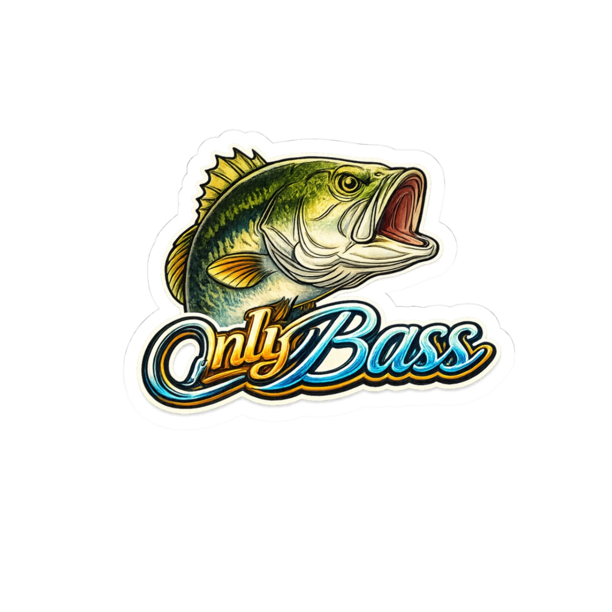 Only Bass- Sticker