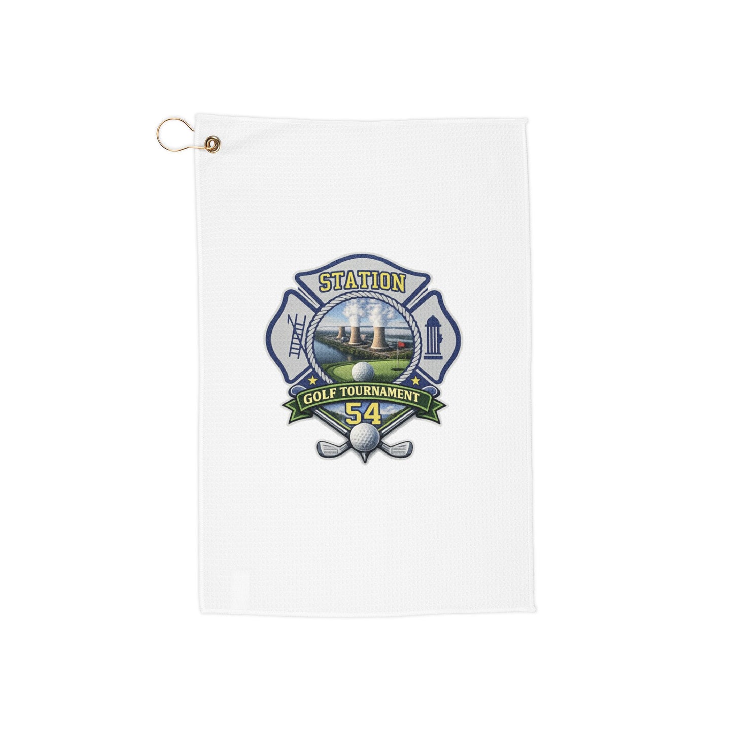 Golf Towel — 'Station 54 Golf Tournament' Logo Towel with Grommet Ring