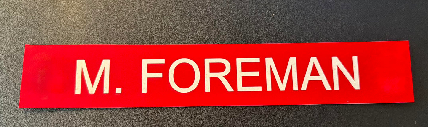 Custom Gear Rack Nameplates