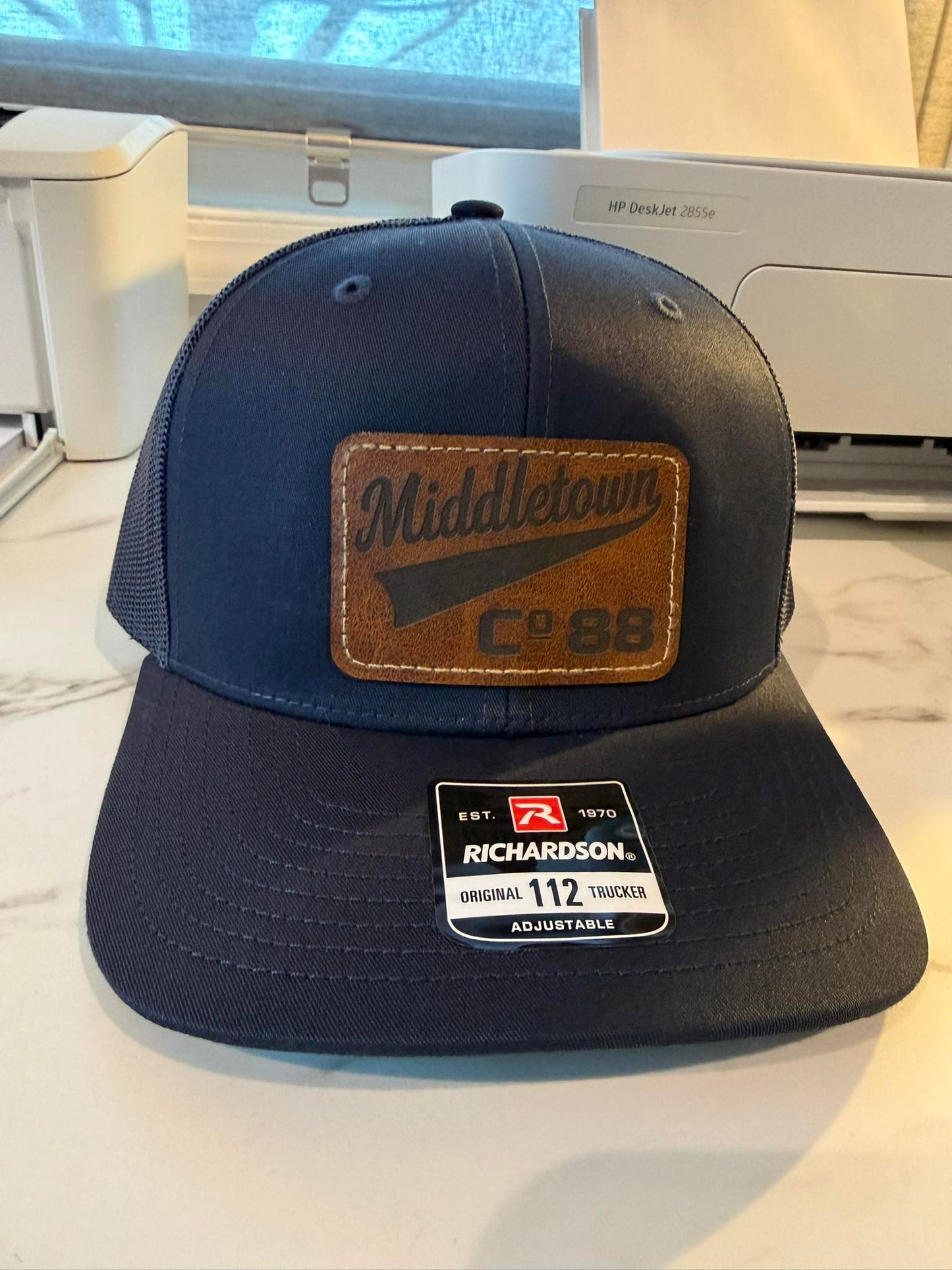 Custom Department Leather Patch Hat-Richardson 112