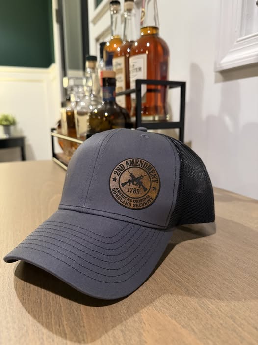 2nd Amendment Leather Patch Hat