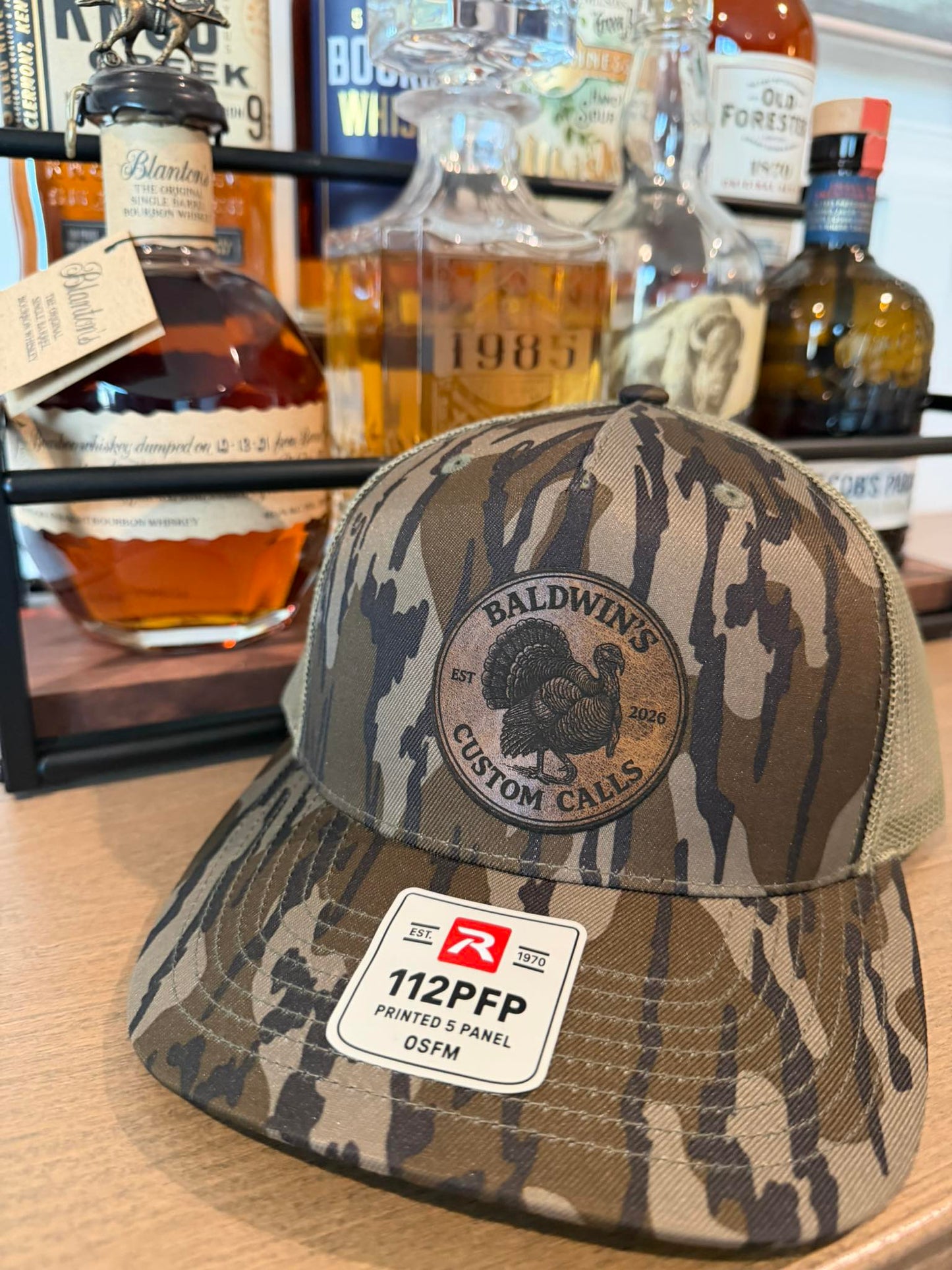 Custom Business Leather Patch Hat- Richardson 112