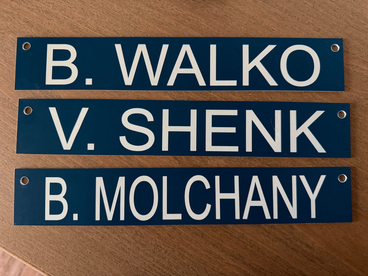 Custom Gear Rack Nameplates
