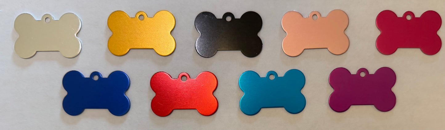Custom Pet ID Tag (Dog Bone Shape)