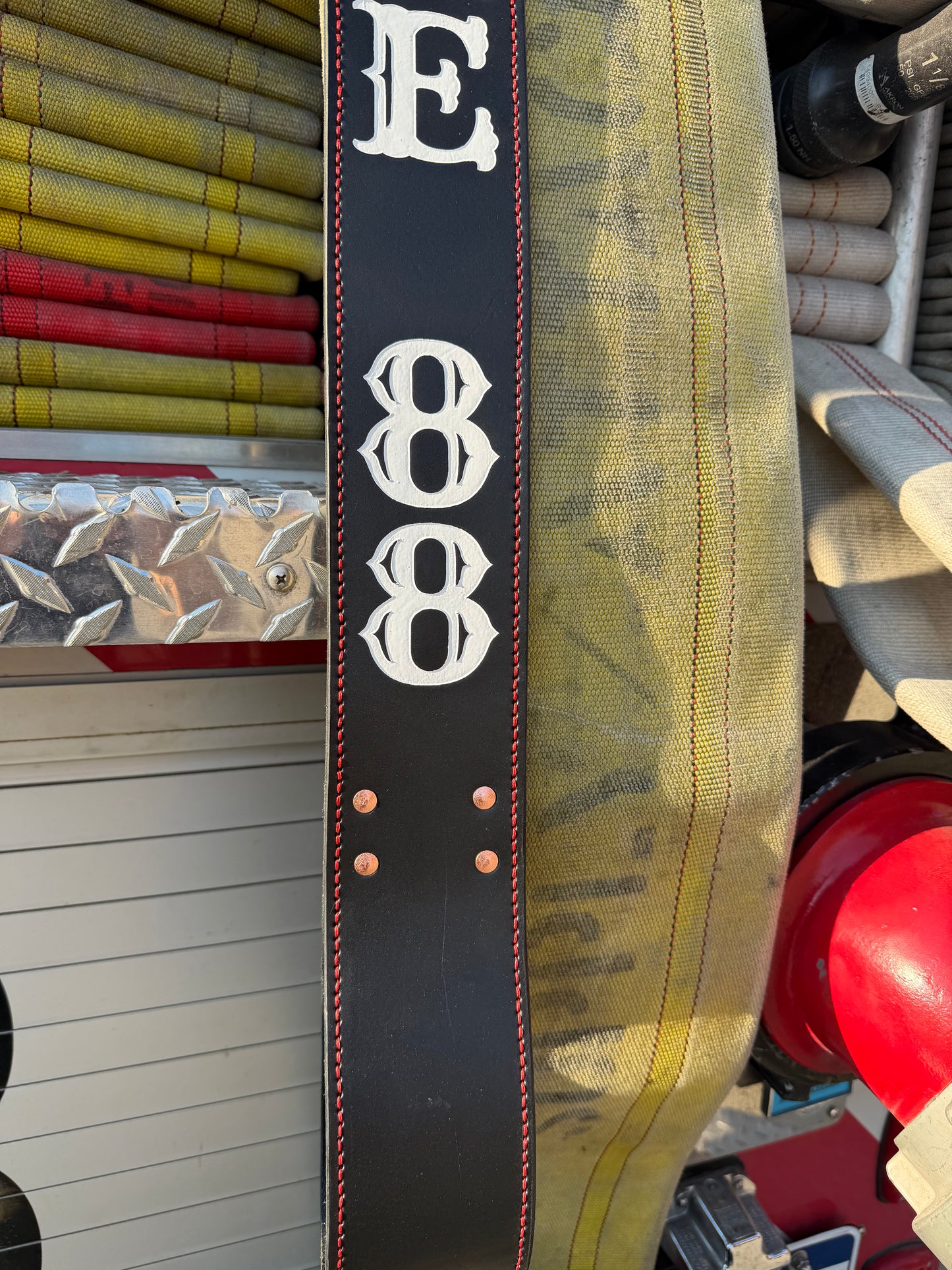 Custom Leather Hose Bed Strap – Built for the Backstep