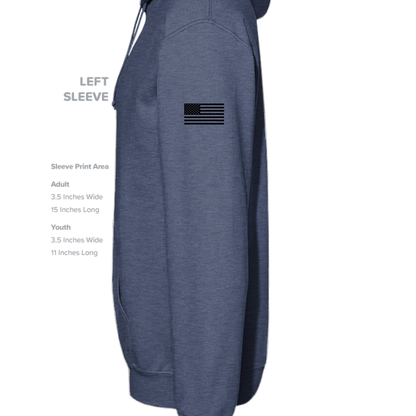 Heather Sport Dark Navy - SLEEVE_LEFT