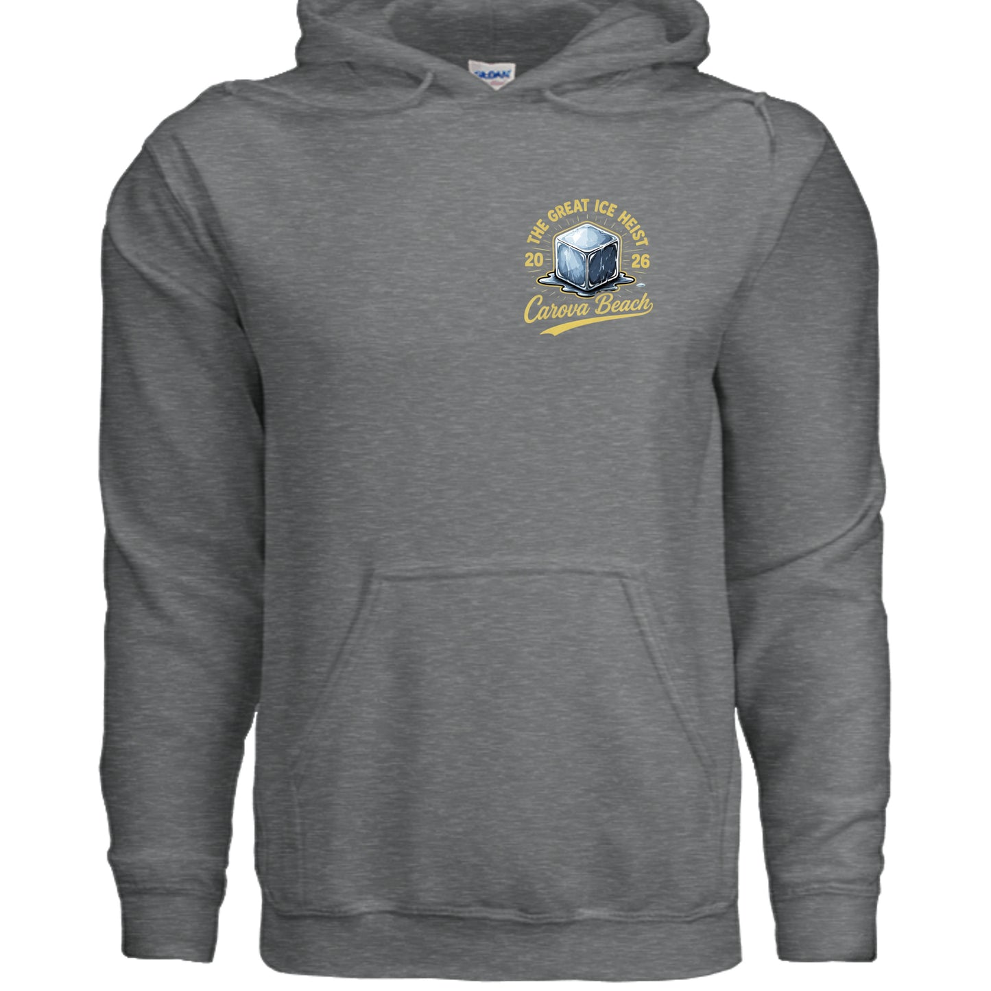 Fan Charcoal Heather - G185 - FRONT